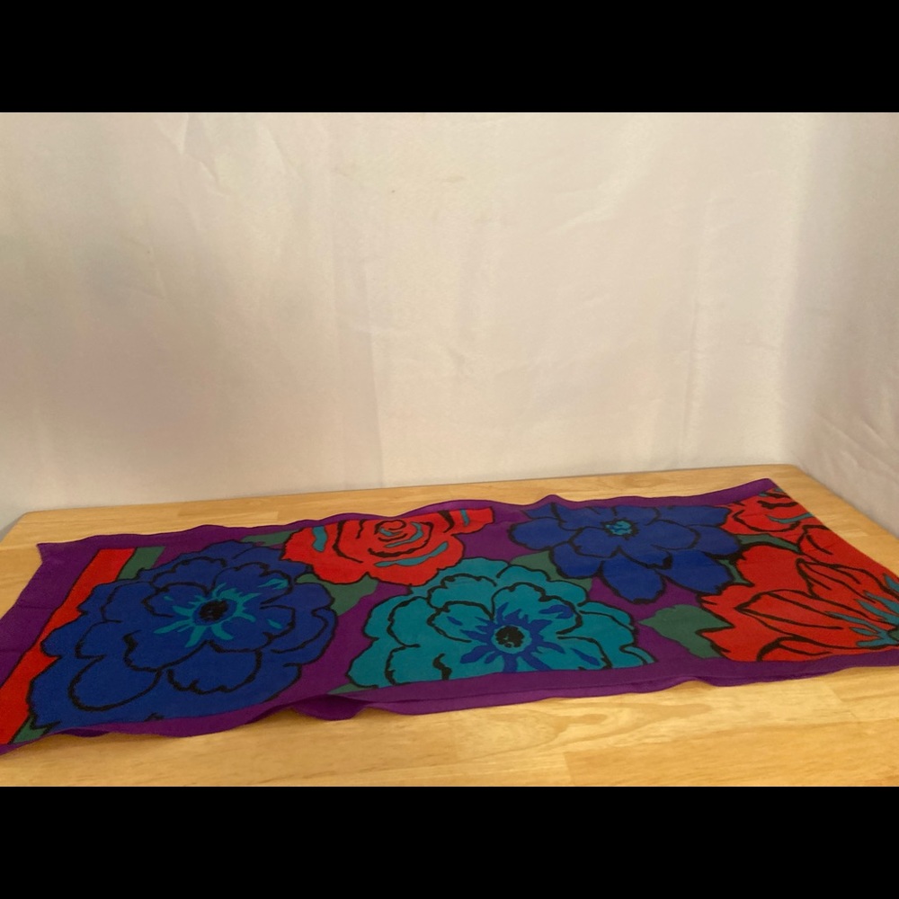 Colorful floral scarf/wrap